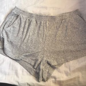 h&m matching pajama set. shorts and cropped top